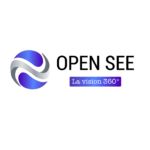 logo violet vertical écriture noir
